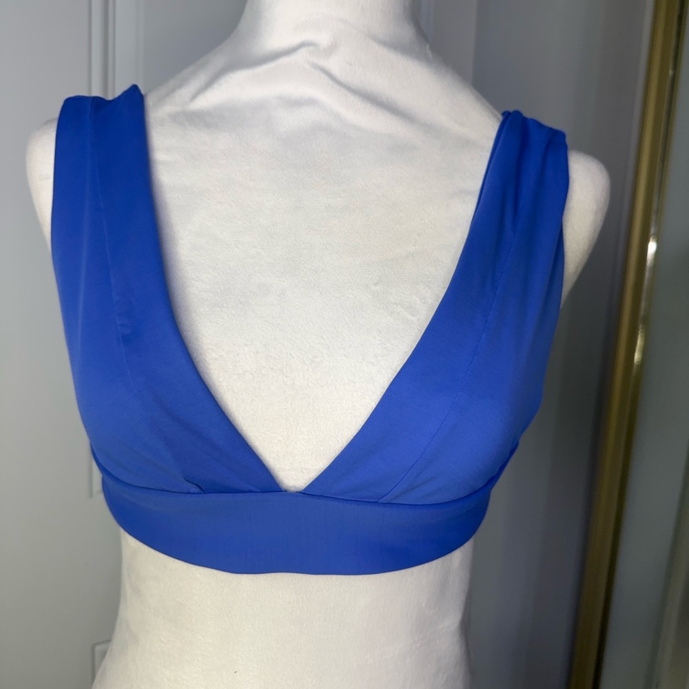 Vitamin A Royal Blue V-Neck Crop Top